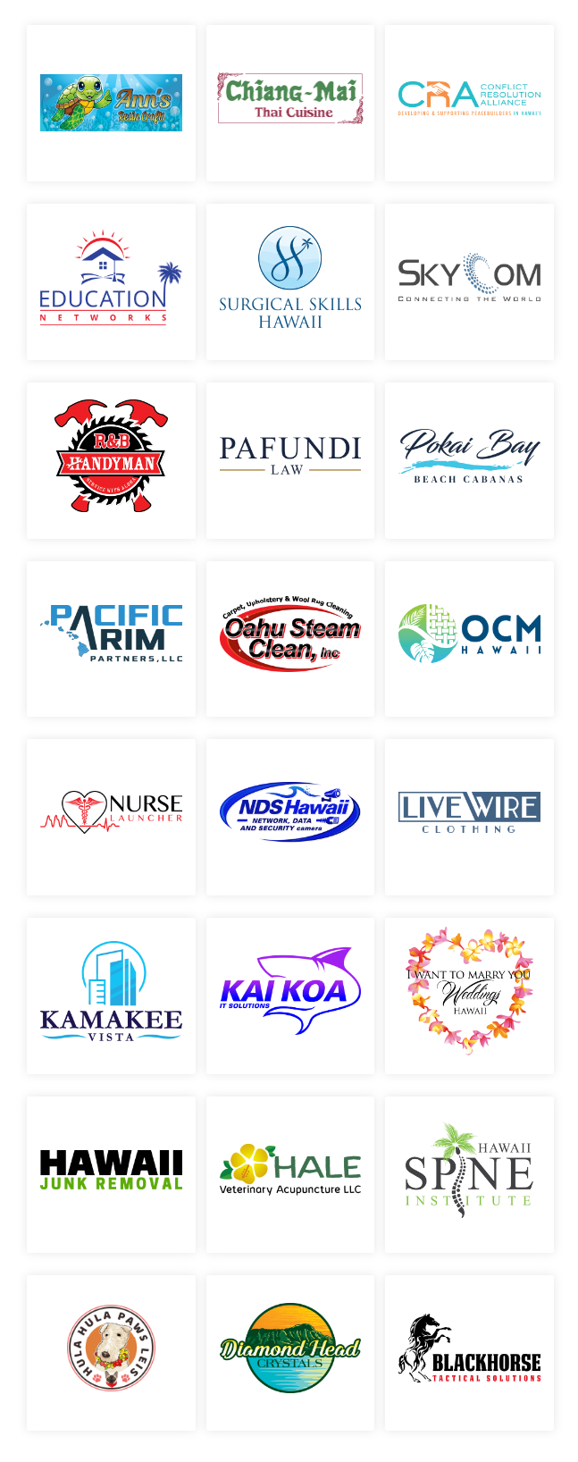 Hawaii Custom Logo Design